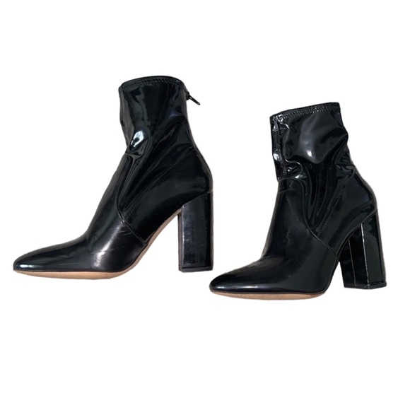 Aldo Shoes - Aldo Patent Leather Heeled Boots Black Women’s Size 8
